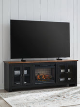 Orleans Furniture - Ashley Furniture - Wildenauer 76" TV Stand with Electric Fireplace - 76" TV Stand with Electric Fireplace / Brown/Black - W664W1