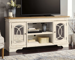 Orleans Furniture - Ashley Furniture - Realyn 74" TV Stand - 74" / Chipped White - W743-68