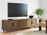 Orleans Furniture - Ashley Furniture - Roanhowe 85" TV Stand - 85" / Brown - W769-68