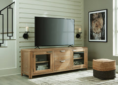 Orleans Furniture - Ashley Furniture - Rencott 80" TV Stand - 80" / Light Brown - W781-68