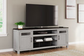 Orleans Furniture - Ashley Furniture - Darborn 88" TV Stand - 88" / Gray/Brown - W796-68
