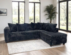 Midnight 2 Piece Sectional Black