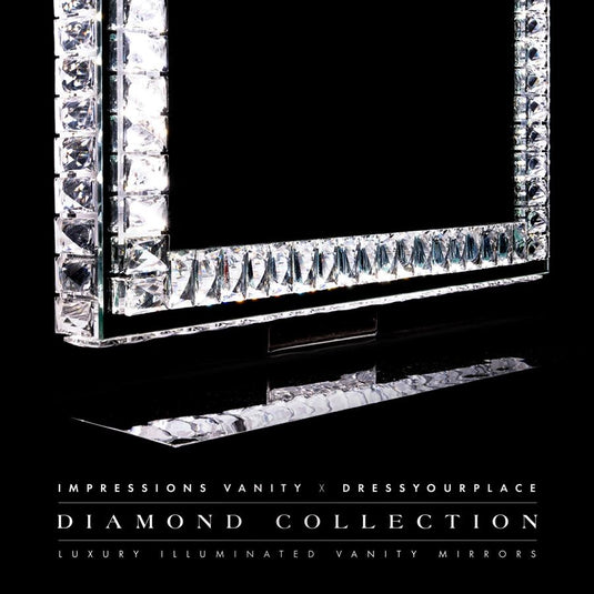 Diamond Collection Princess Premium Illuminated Vanity Mirror - Orleans Furniture