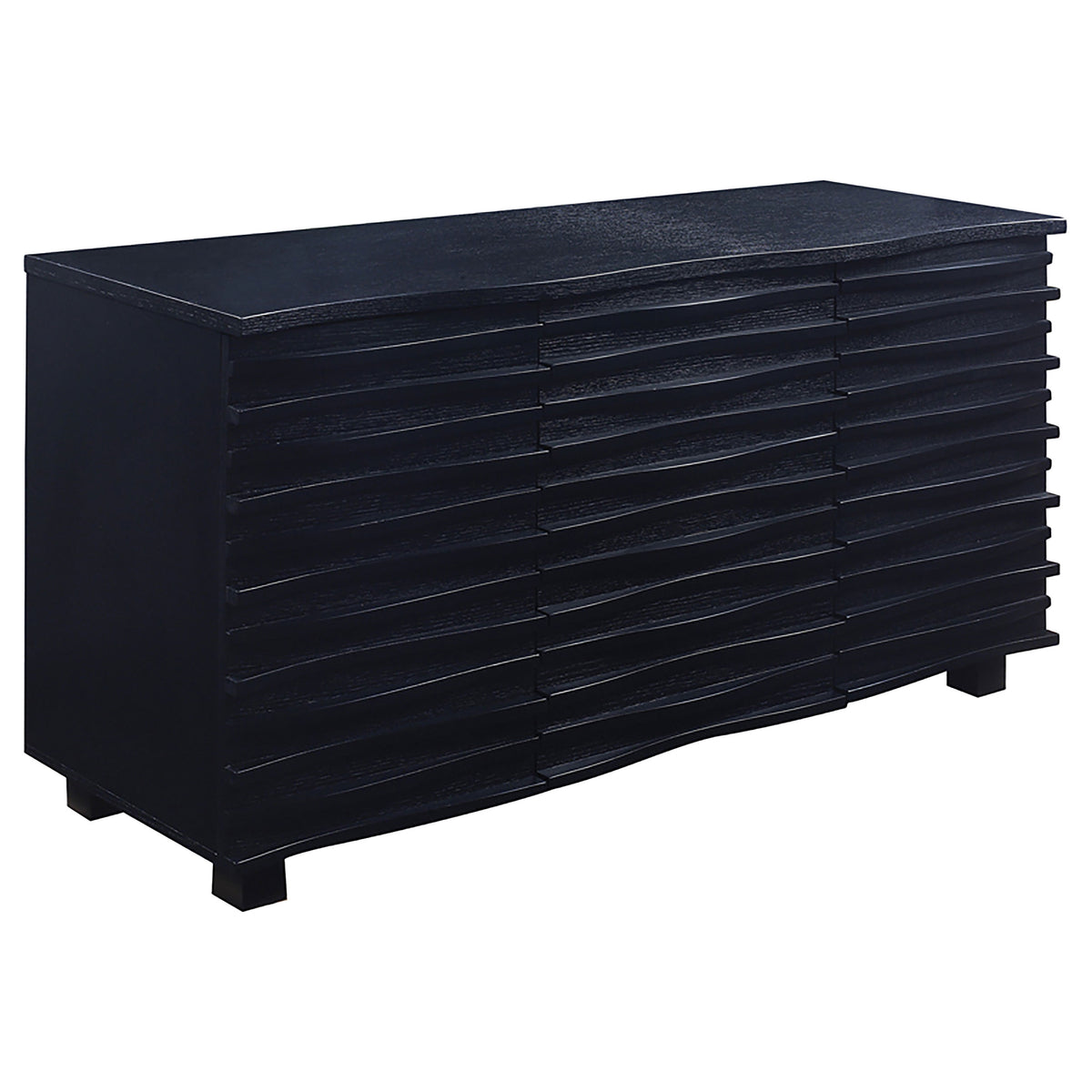 Orleans Furniture - Coaster - Stanton 3-drawer Sideboard Buffet Storage Cabinet Black - 102065