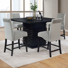 Orleans Furniture - Coaster - Stanton 5-piece Square Counter Height Dining Table Set Grey - 102068-S5