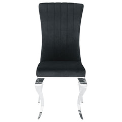 Betty Velvet Upholstered Dining Side Chair Black (Set of 4)