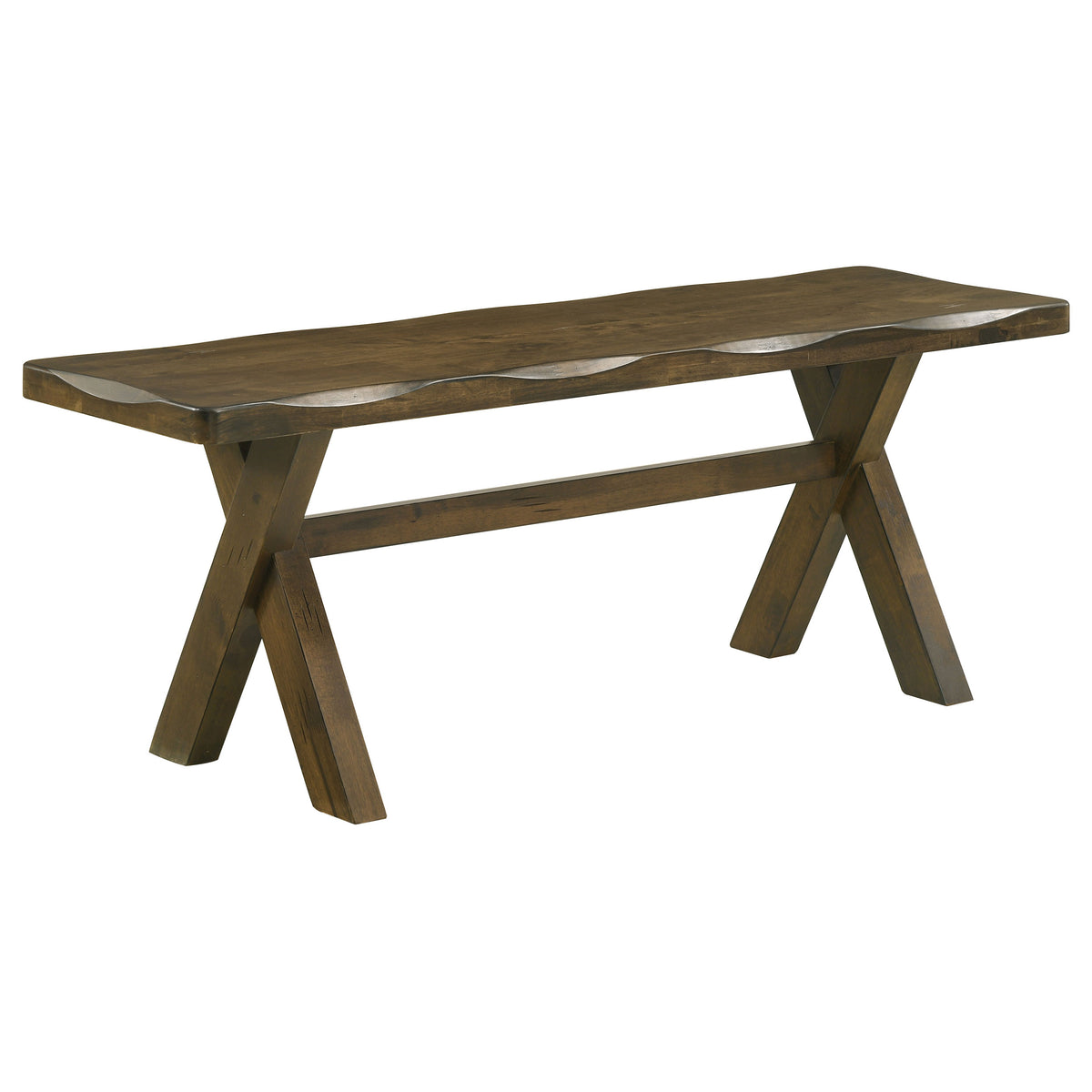 Orleans Furniture - Coaster - Alston 47-inch Solid Wood Dining Bench Knotty Nutmeg - 106383