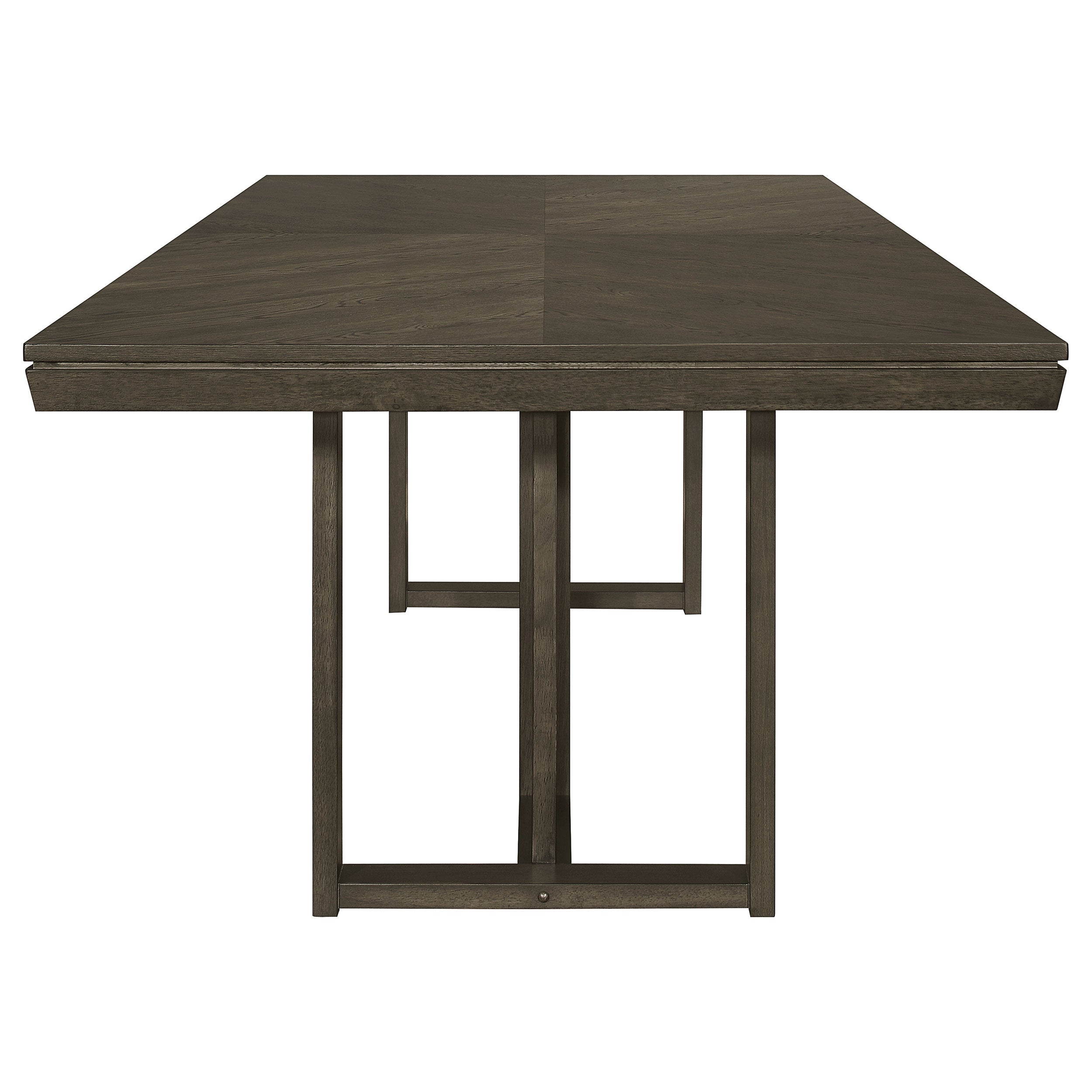 Kelly 7-piece Rectangular Dining Table Set Dark Grey