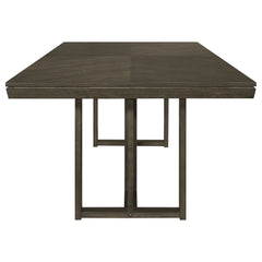 Kelly Rectangular 87-inch Wood Dining Table Dark Grey