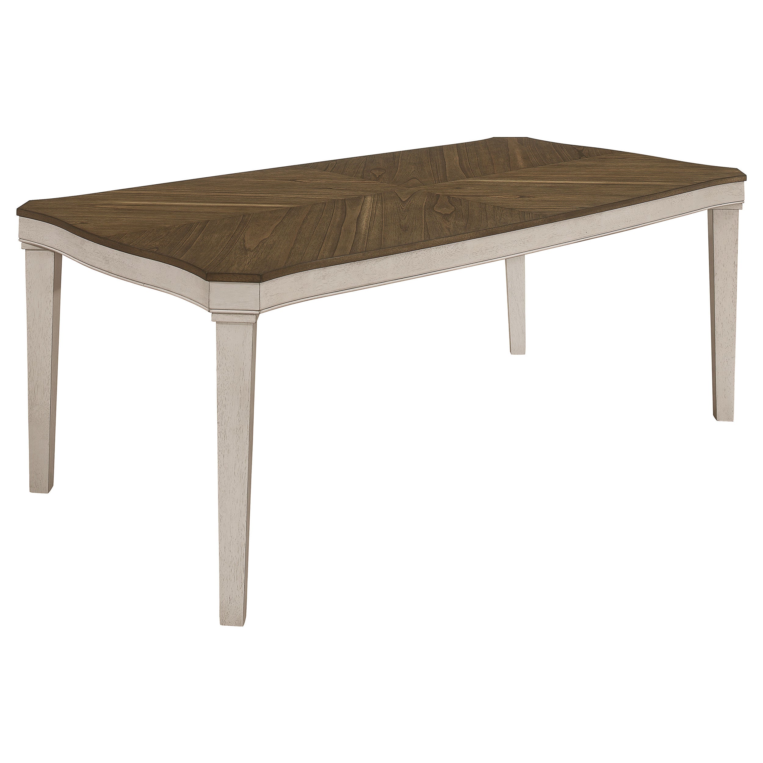 Orleans Furniture - Coaster - Ronnie Rectangular 79-inch Wood Dining Table Rustic Cream - 108051