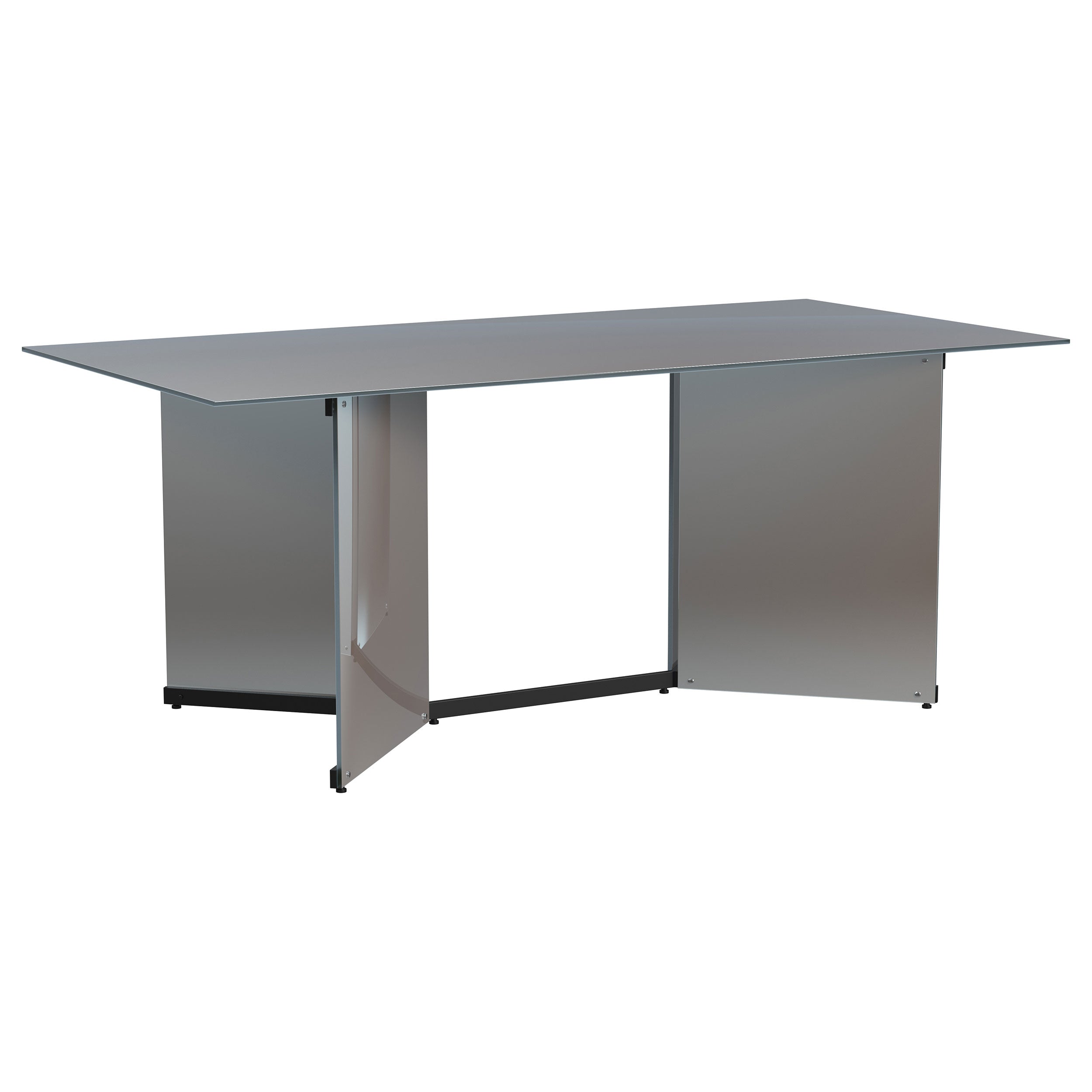 Orleans Furniture - Coaster - Emery 76-inch Rectangular Mirrored Dining Table Silver - 108091