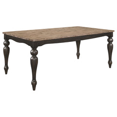 Orleans Furniture - Coaster - Bridget Rectangular 79-inch Dining Table Brown Brushed - 108221