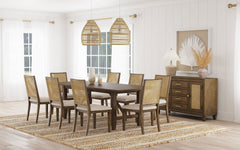 Orleans Furniture - Coaster - Matisse 9-piece Rectangular Dining Table Set Light Brown - 108311-S9