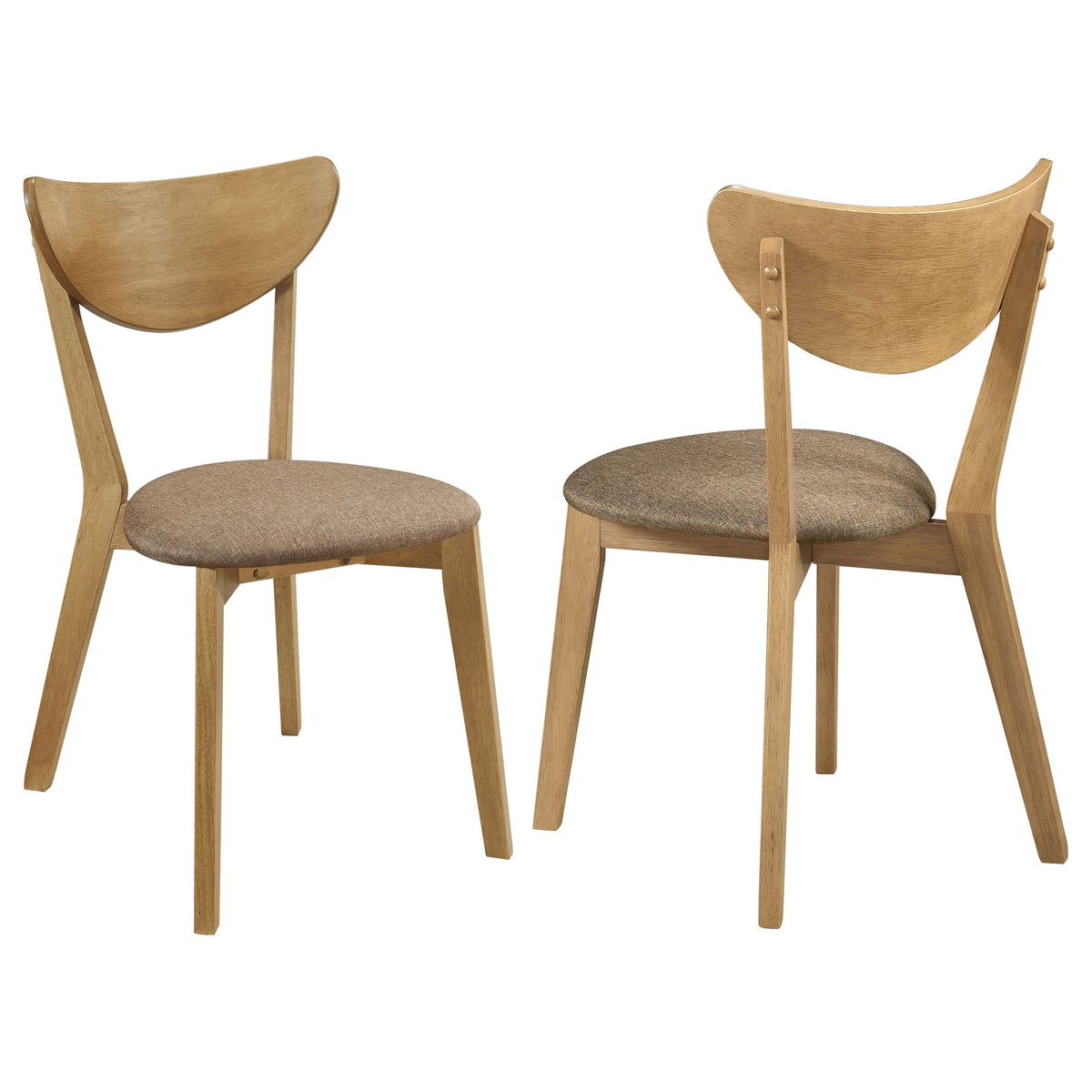 Orleans Furniture - Coaster - Elowen Wood Dining Side Chair Light Walnut (Set of 2) - 108442