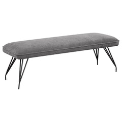 Orleans Furniture - Coaster - Dodson Fabric Upholstered Dining Bench Grey - 108487