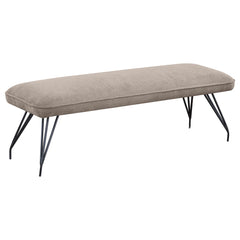 Orleans Furniture - Coaster - Dodson Fabric Upholstered Dining Bench Taupe  - 108497