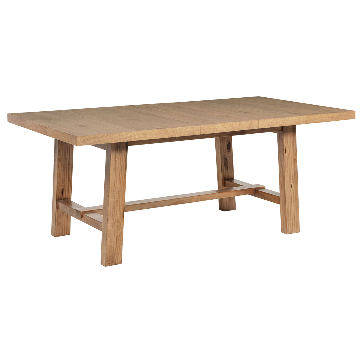 Orleans Furniture - Coaster - Middleton 76-inch Extension Leaf Dining Table Natural Brown - 108540
