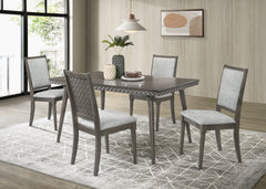 Orleans Furniture - Coaster - Onslow 5-piece 59-inch Rectangular Dining Set Dark Brown - 108621-S5