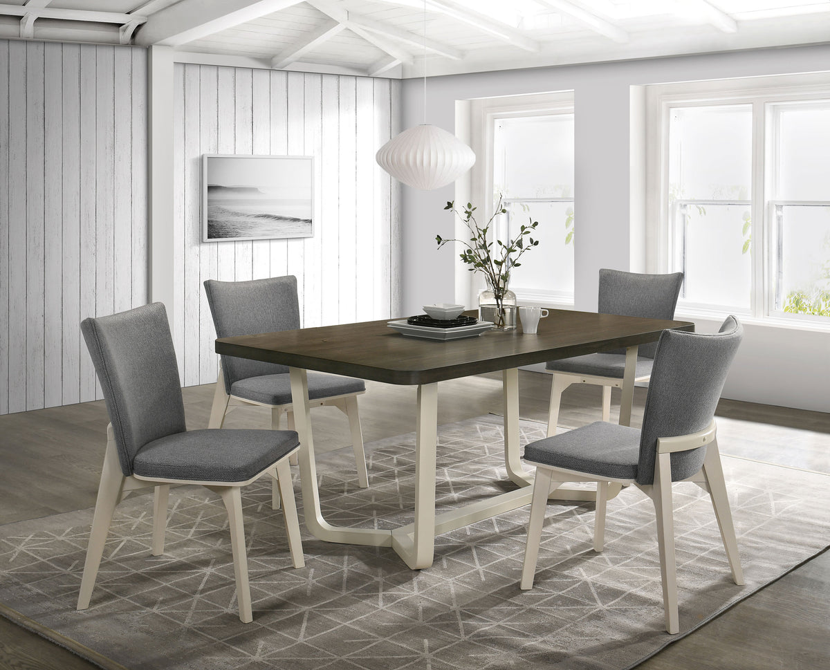 Orleans Furniture - Coaster - Biloxi 5-piece 71-inch Rectangular Dining Set Greyish Brown - 108681-S5
