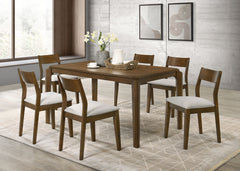 Orleans Furniture - Coaster - Almonte 7-piece 59-inch Rectangular Dining Set Dark Brown - 108921-S7