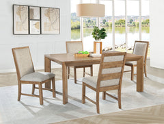 Orleans Furniture - Coaster - Bruner 5-piece 72-inch Rectangular Dining Set Natural Brown - 109101-S5