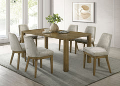 Orleans Furniture - Coaster - Castlewood 7-piece 71-inch Rectangular Dining Set Brown Oak - 109351-S7