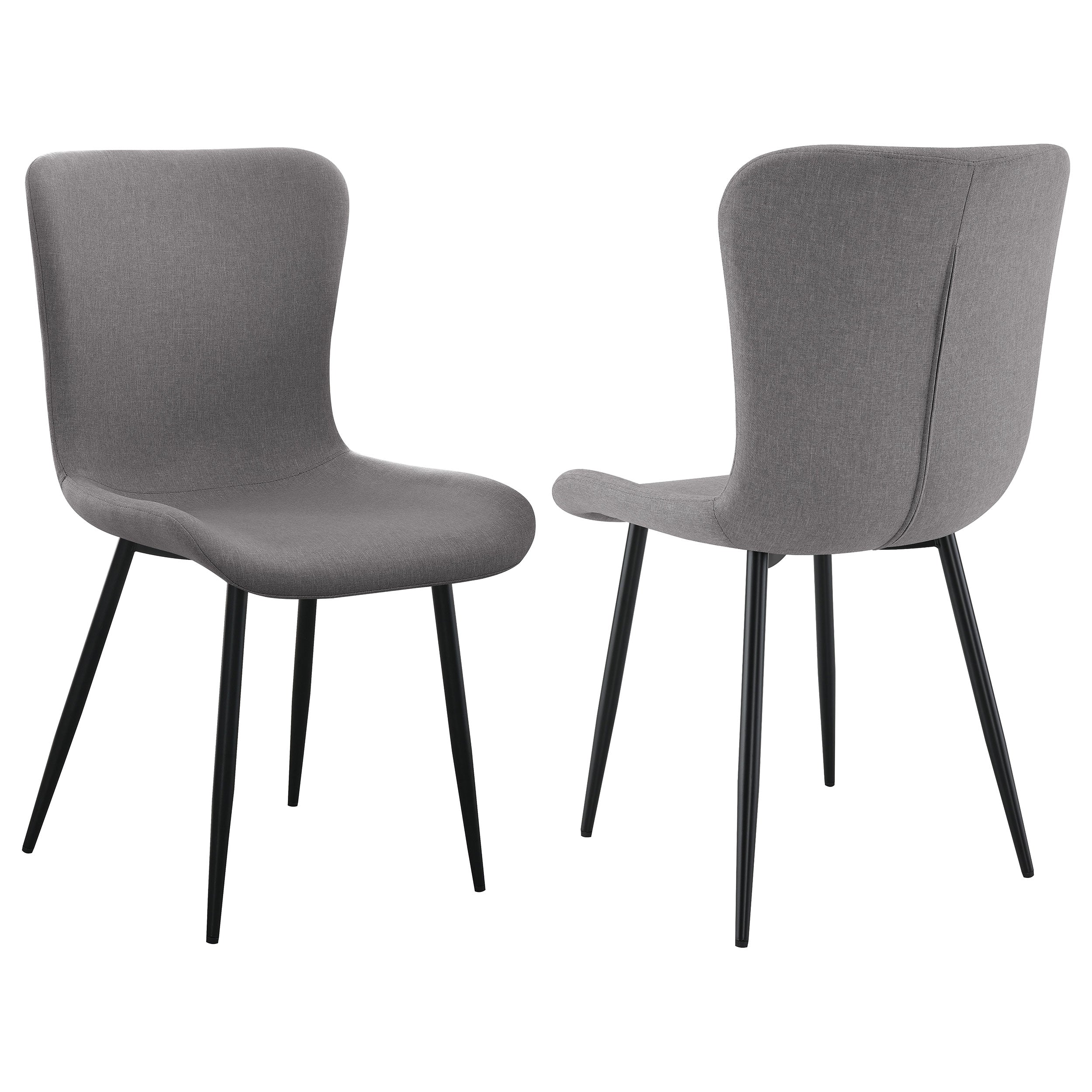 Orleans Furniture - Coaster - Horizon Upholstered Dining Side Chair Warm Grey (Set of 2) - 109392