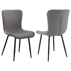 Orleans Furniture - Coaster - Horizon Upholstered Dining Side Chair Warm Grey (Set of 2) - 109392