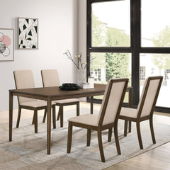 Orleans Furniture - Coaster - Wethersfield 5-piece Rectangular Dining Table Set Walnut - 109841-S5