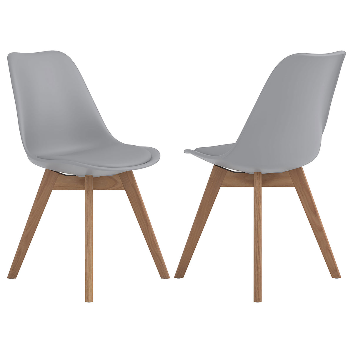 Orleans Furniture - Coaster - Caballo Polypropylene Dining Side Chair Grey (Set of 2) - 110132