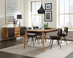 Orleans Furniture - Coaster - Partridge 5-piece Dining Set Natural Sheesham and Espresso - 110571-S5E