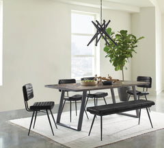 Orleans Furniture - Coaster - Misty 6-piece Rectangular Dining Set Sheesham and Espresso - 110681-S6E