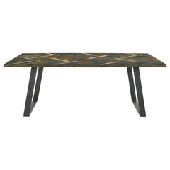 Misty 6-piece Rectangular Dining Set Sheesham and Espresso