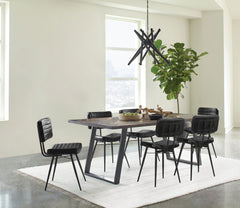 Orleans Furniture - Coaster - Misty 7-piece Rectangular Dining Set Sheesham and Espresso - 110681-S7E