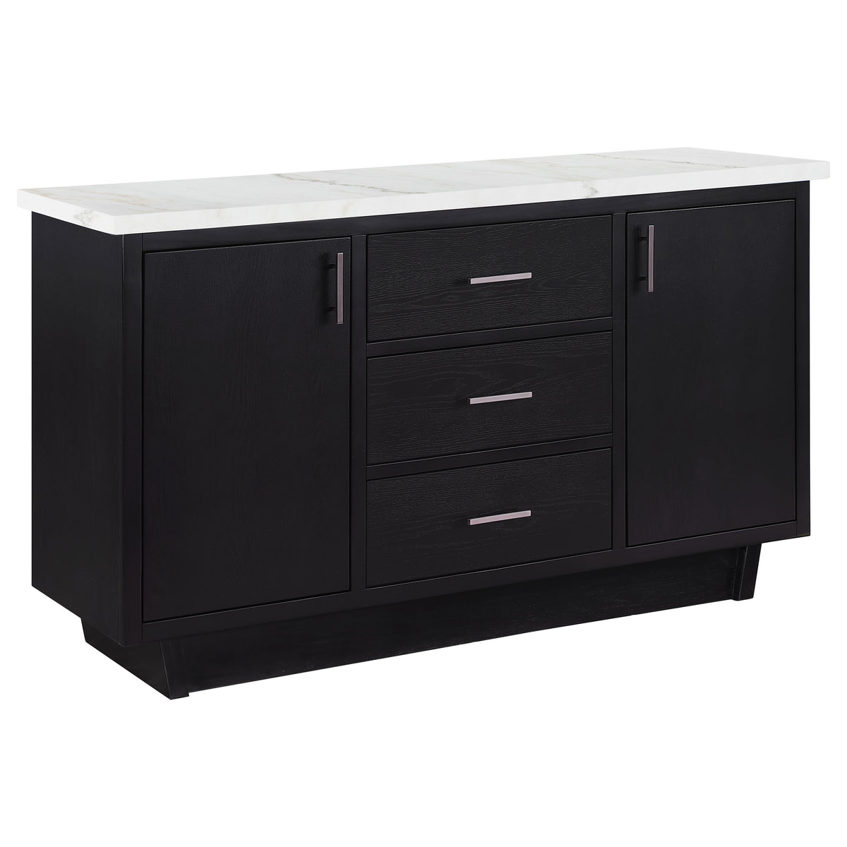 Orleans Furniture - Coaster - Sherry 3-drawer Marble Top Sideboard Buffet Rustic Espresso - 115515