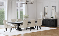 Orleans Furniture - Coaster - Florence 9-piece 126-inch Extension Dining Table Set Beige - 115531-S9B
