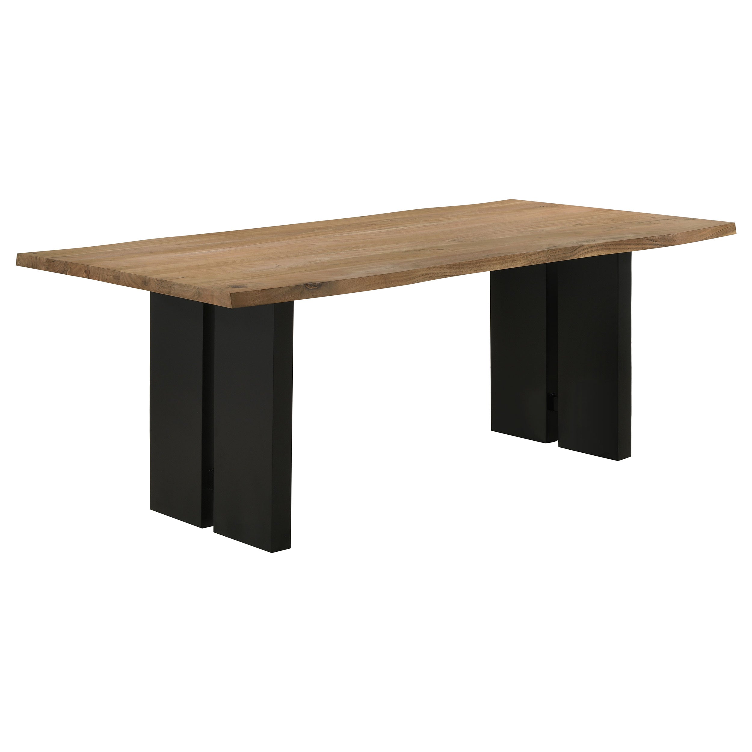 Orleans Furniture - Coaster - Bradshaw 80-inch Live Edge Wood Dining Table Natural Acacia - 115541