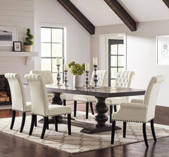 Orleans Furniture - Coaster - Phelps 7-piece Rectangular Dining Table Set Distressed Noir - 121231-S7
