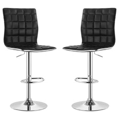 Orleans Furniture - Coaster - Ashbury Upholstered Adjustable Bar Stool Black (Set of 2) - 122087