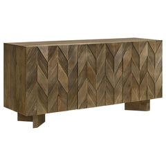 Orleans Furniture - Coaster - Tyler 3-door Solid Wood Sideboard Buffet Cabinet Mango Brown - 130515