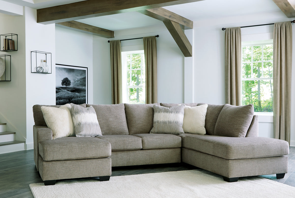 Orleans Furniture - Ashley Furniture - Creswell Sectional - LAF 2-Piece Sectional with Chaise / Stone - 15305S1