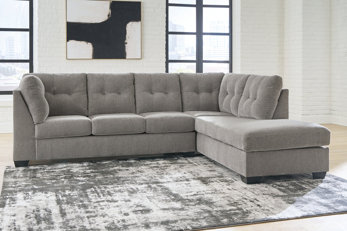 Orleans Furniture - Ashley Furniture - Lanelly Sectional - LAF 2-Piece Sectional with Chaise / Alloy - 17504S1