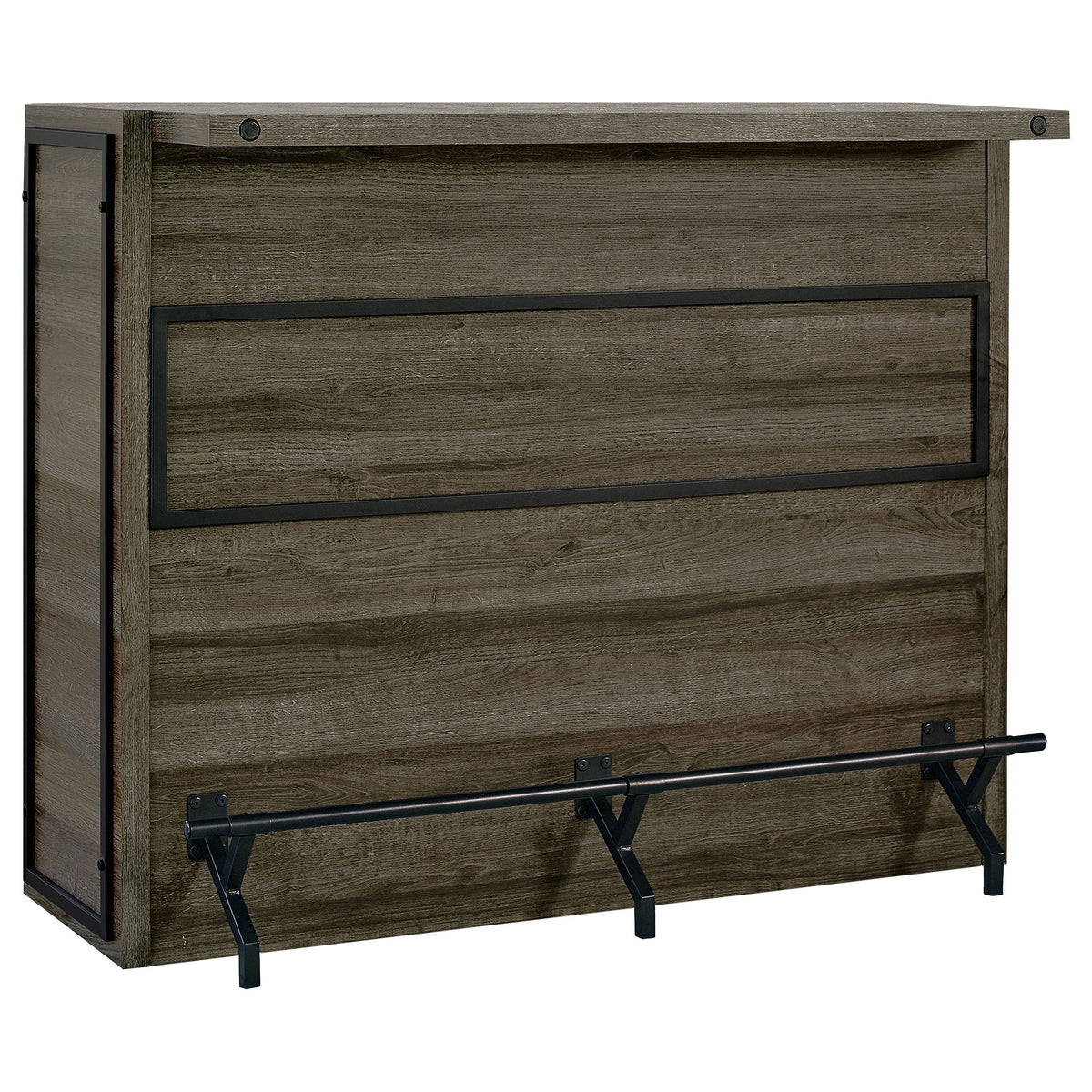 Orleans Furniture - Coaster - Joe 5-shelf Composite Wood Home Bar Wine Cabinet Aged Oak - 182071