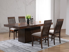 Orleans Furniture - Coaster - Briarwood 5-piece Extension Leaf Dining Table Set Mango Oak - 182991-S5