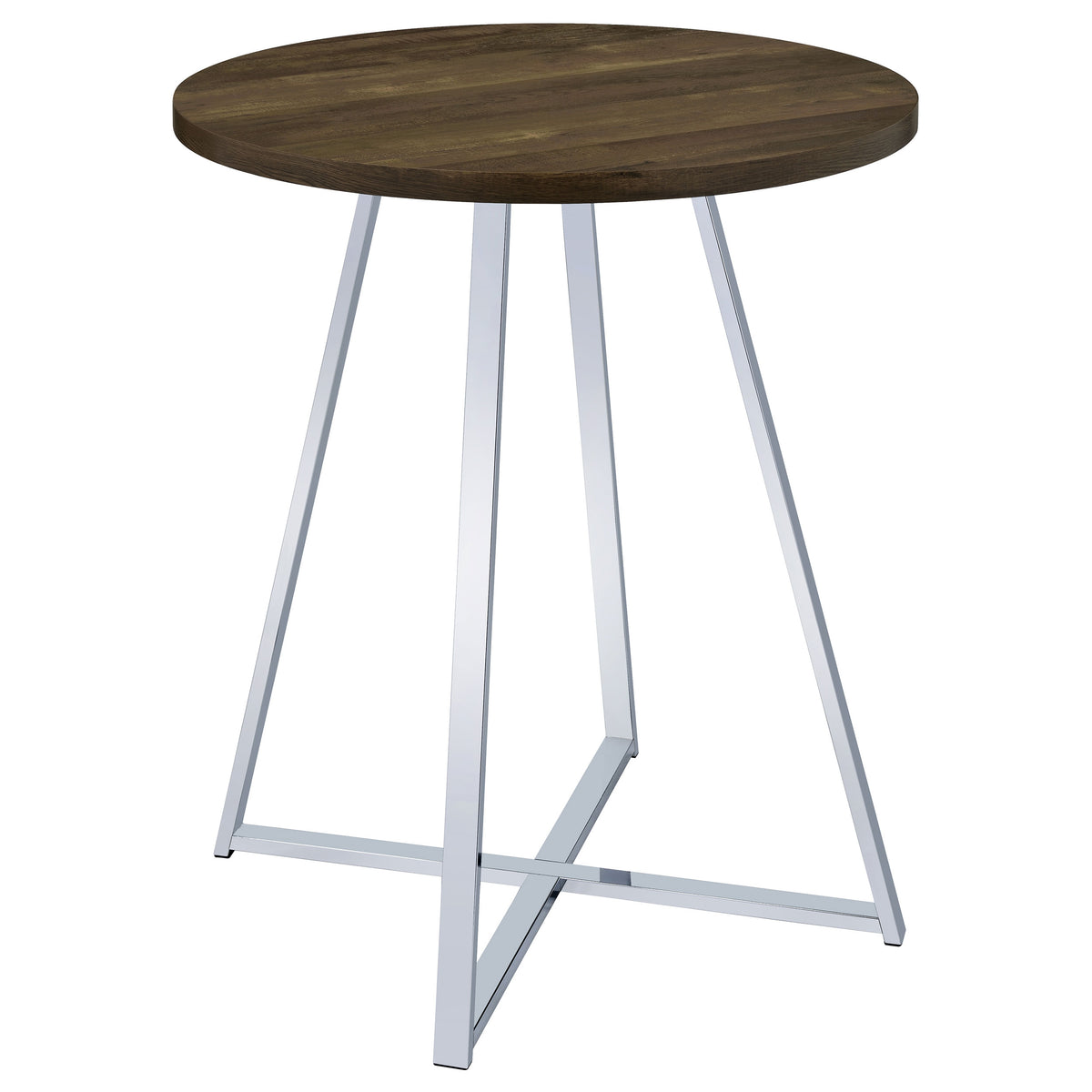 Orleans Furniture - Coaster - Burkhart Round 35-inch Pub Height Bistro Bar Table Brown Oak - 183516