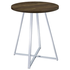 Orleans Furniture - Coaster - Burkhart Round 35-inch Pub Height Bistro Bar Table Brown Oak - 183516