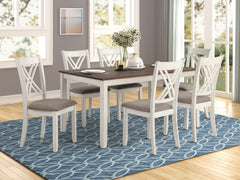 Orleans Furniture - Coaster - Fortress 7-piece Rectangular Dining Set Vintage Vanilla - 190721