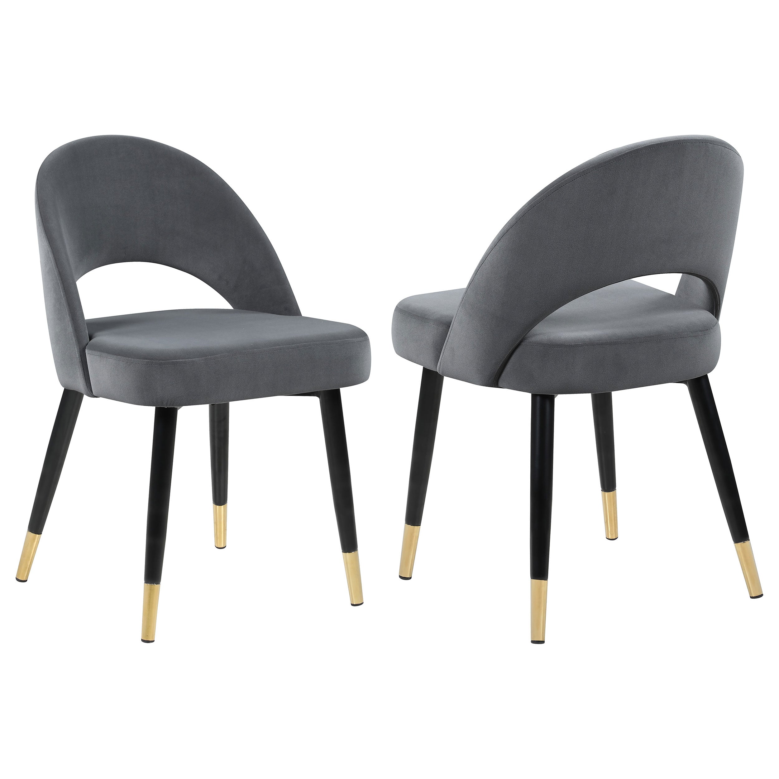 Orleans Furniture - Coaster - Lindsey Upholstered Dining Side Chair Grey (Set of 2) - 192542