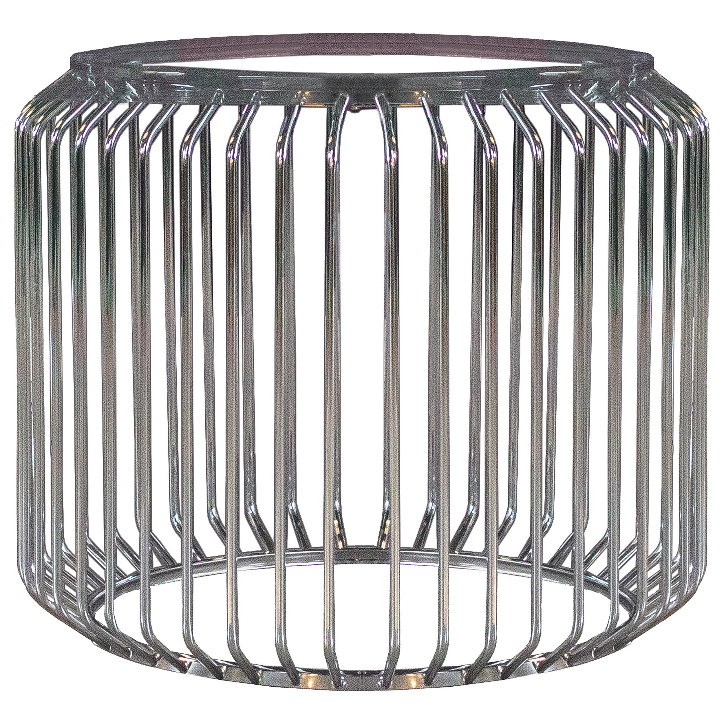 Orleans Furniture - Coaster - Veena Round Metal Dining Table Base Chrome - 193430