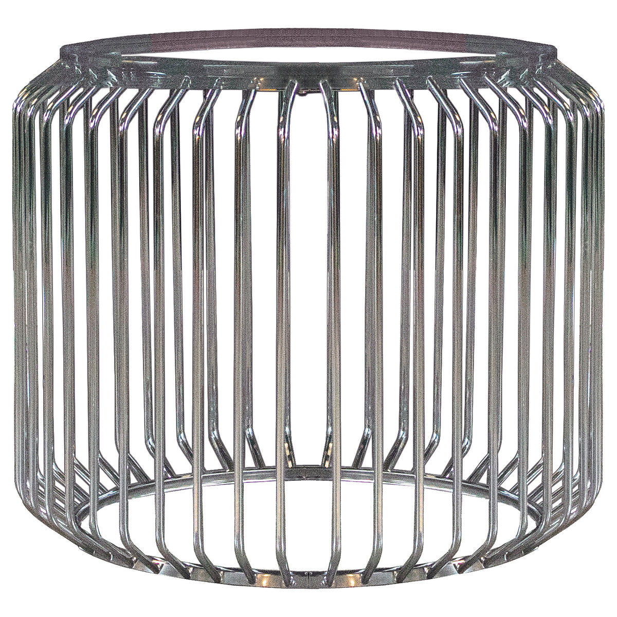Orleans Furniture - Coaster - Veena Round Metal Dining Table Base Chrome - 193430